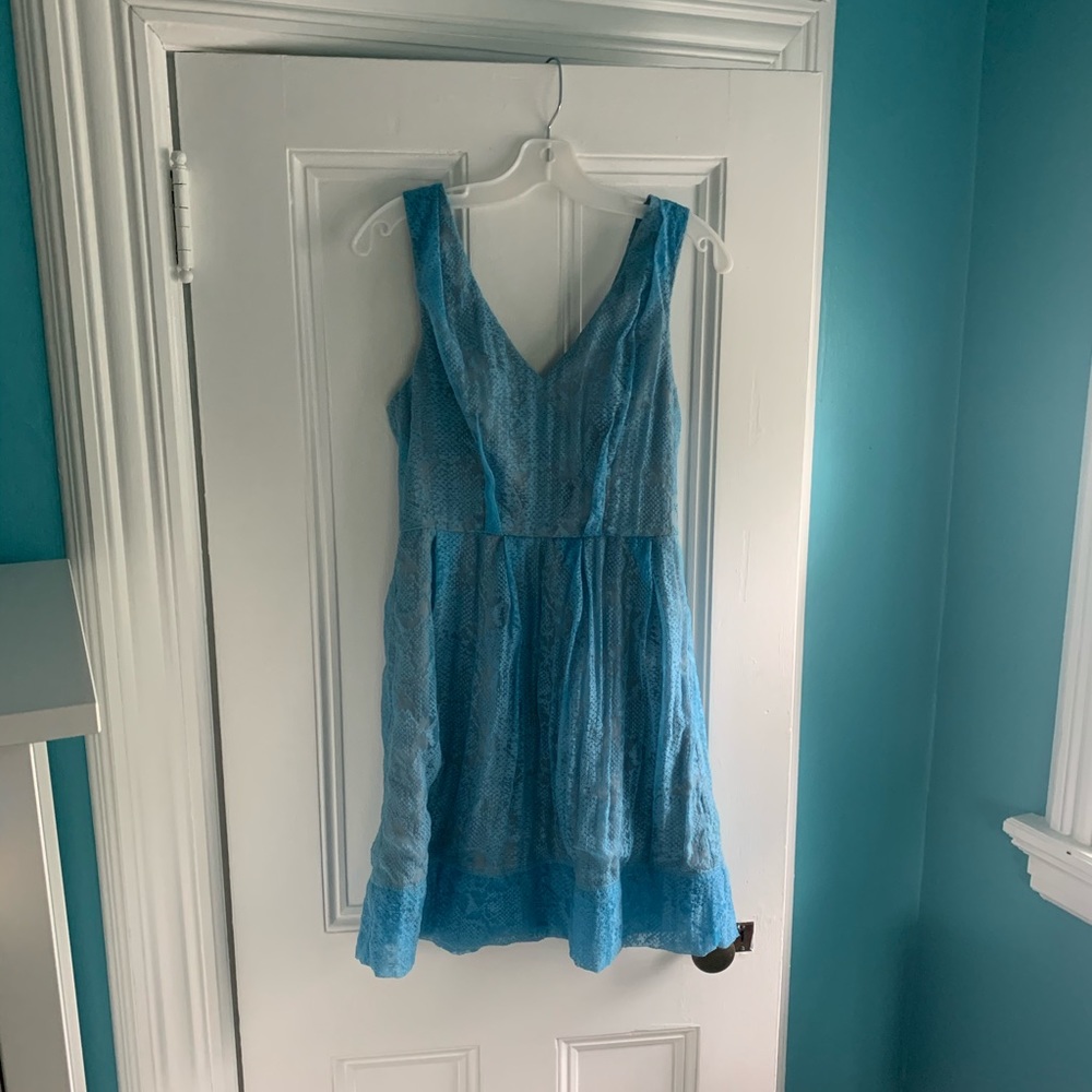 Blue cocktail dress